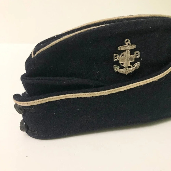 Vintage Boys Brigade Forage Cap Boys Scouts Sure Stedfast Brooch Pin - Picture 15 of 16